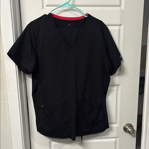 Med Coture Black stretch top and Jogger Pants set